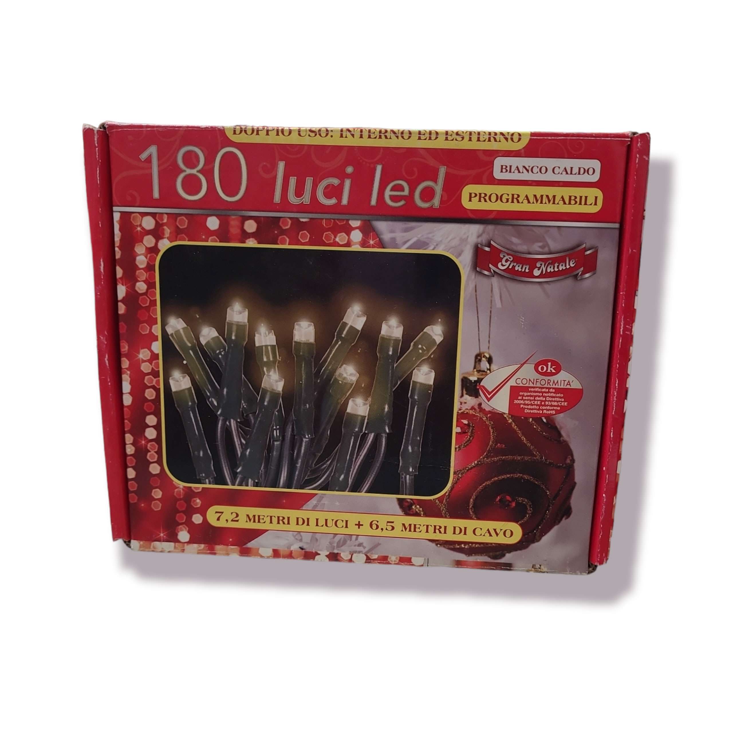 180 Luci Led Bianco Caldo Programmabili Uso Interno ed Esterno - immagine 2