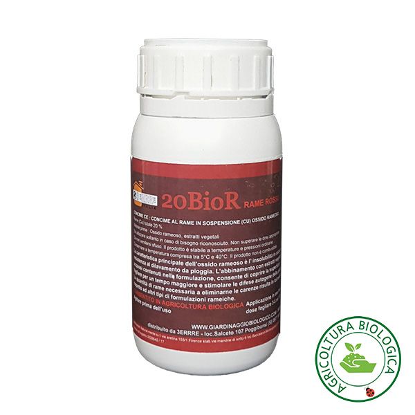20BioR – Rame Rosso preventivo ad Azione fungicida 3ERRRE (250 ml) - immagine 2